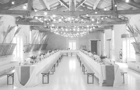 A wedding ballroom